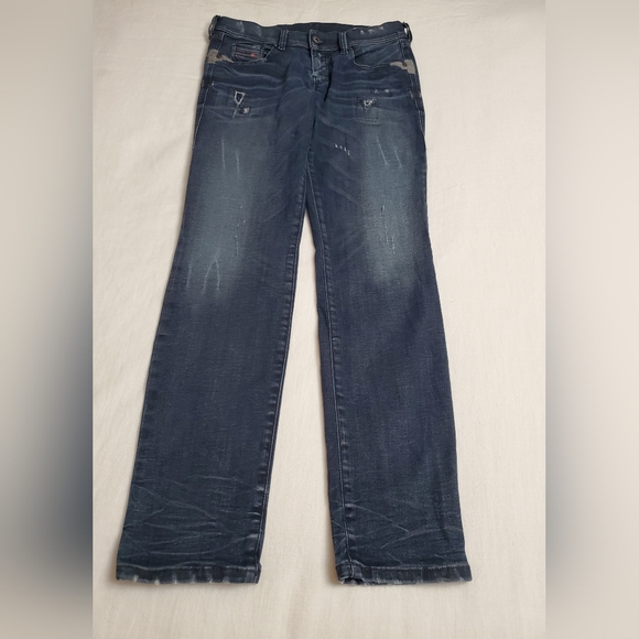 Diesel Francy Relaxed Skinny Low Waist Jeans Size W 27 L 30 Retro Classic - Picture 1 of 11